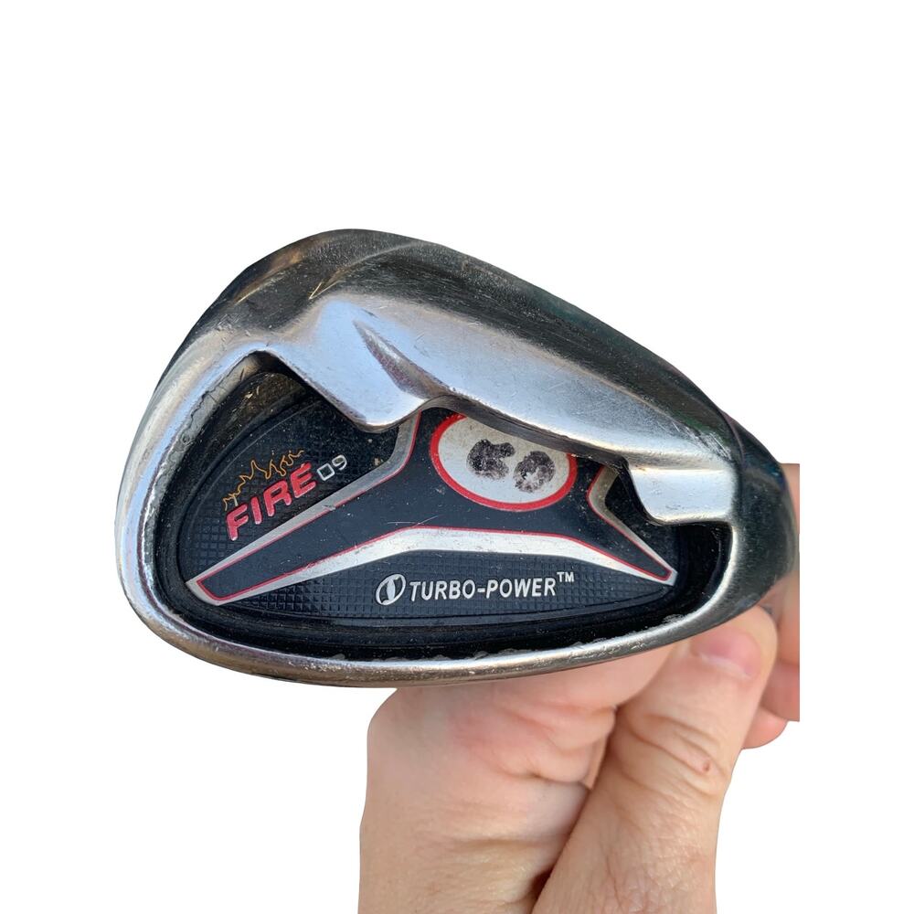 Turbo Power Fire D9 Iron Golf Club – Tour Force 70 Platinum Shaft, Lamkin Grip